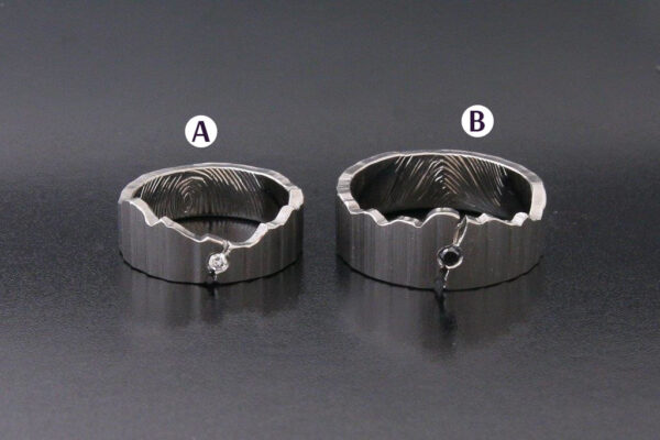 Eve’s Rib wedding rings - model E5 - Image 3