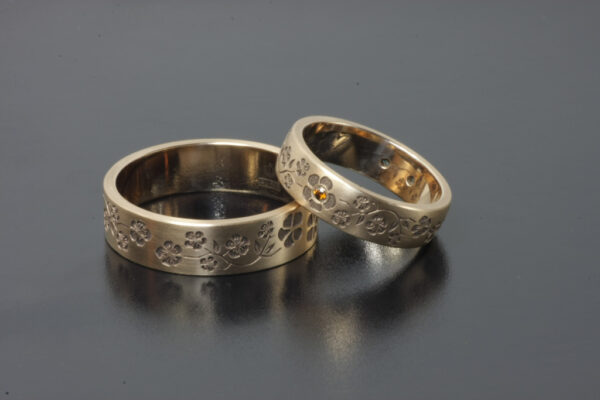 Fantasy wedding rings  - model F7