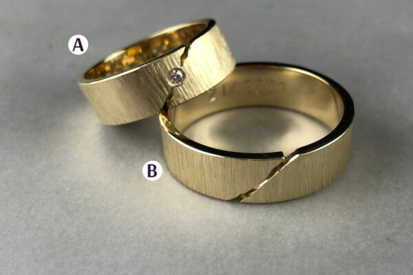 Fantasy wedding rings  - model F11 - Image 2