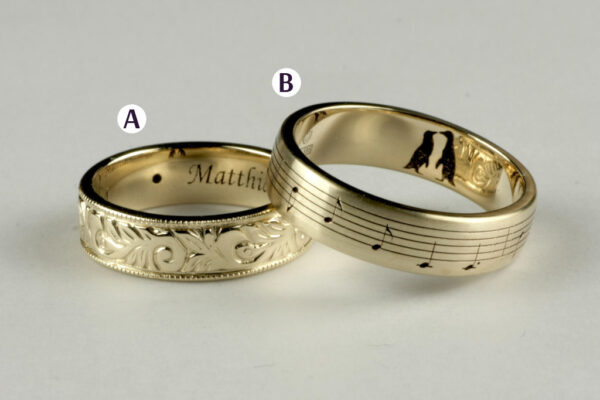 Fantasy wedding rings  - model F12 - Image 2