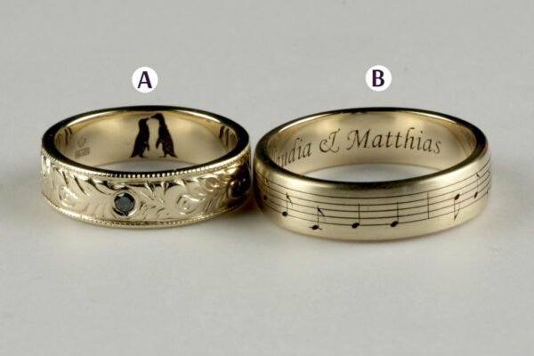 Fantasy wedding rings  - model F12 - Image 3
