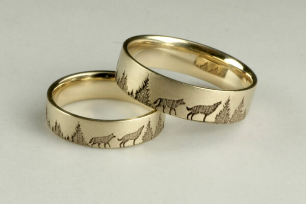 Fantasy wedding rings  - model F14