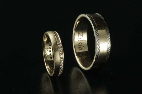 Fantasy wedding rings  - model F17
