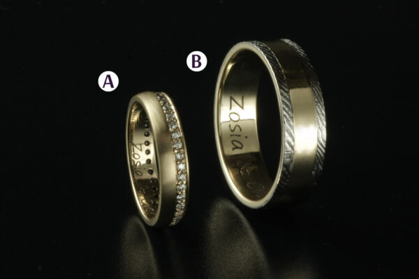 Fantasy wedding rings  - model F17 - Image 2