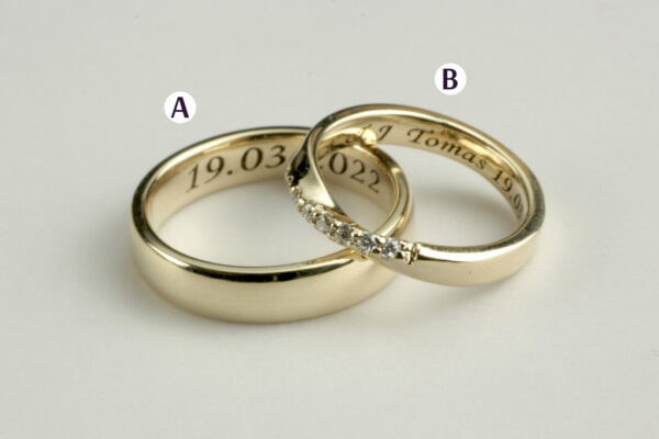 Fantasy wedding rings  - model F41 - Image 2
