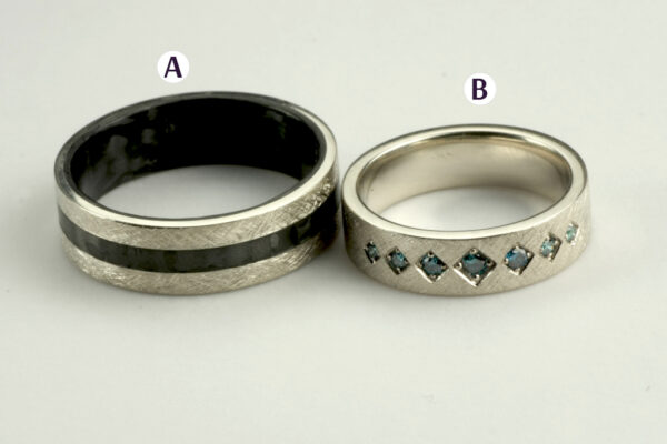 Fantasy wedding rings  - model F18 - Image 3
