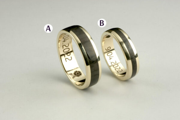 Fantasy wedding rings  - model F19 - Image 2