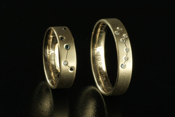 Fantasy wedding rings  - model F22