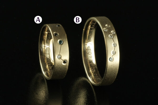 Fantasy wedding rings  - model F22 - Image 2
