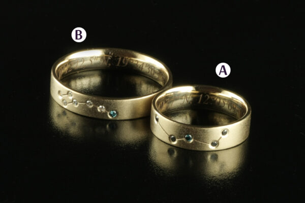 Fantasy wedding rings  - model F22 - Image 3