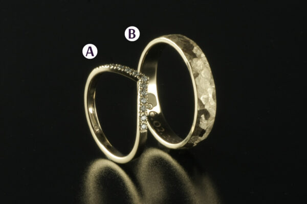 Fantasy wedding rings  - model F23 - Image 2