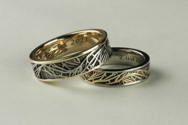 Fantasy wedding rings  - model F27