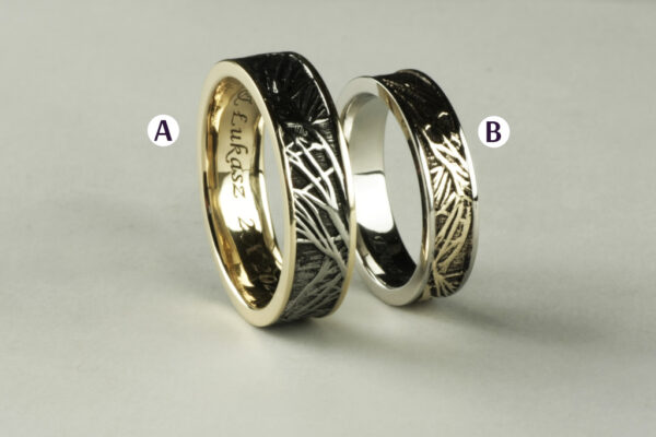 Fantasy wedding rings  - model F27 - Image 3