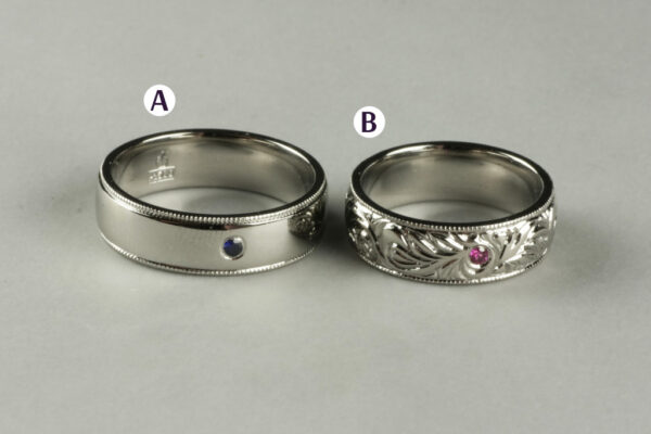 Fantasy wedding rings  - model F28 - Image 2