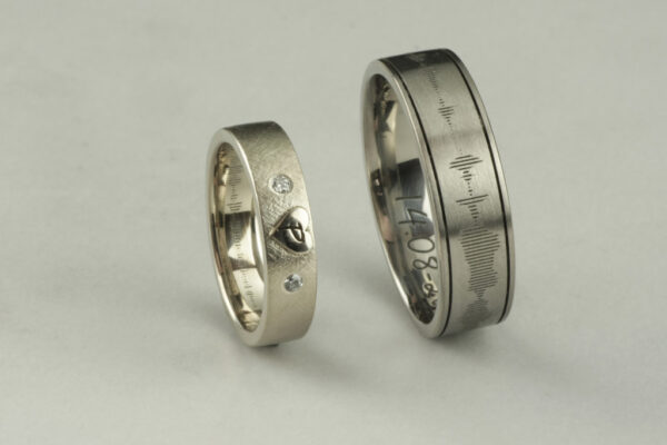 Fantasy wedding rings  - model F29