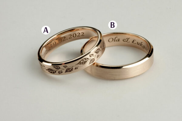 Fantasy wedding rings  - model F31 - Image 2