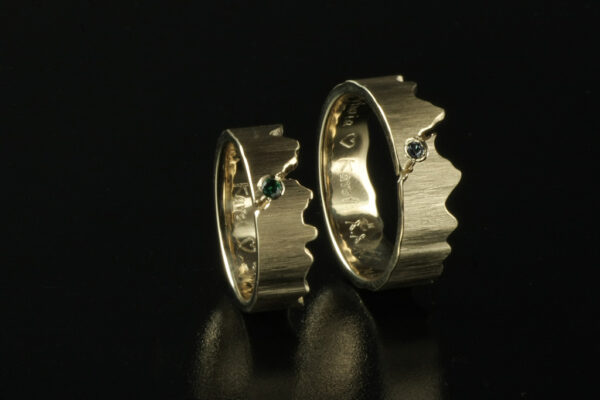 Eve’s Rib wedding rings - model E16