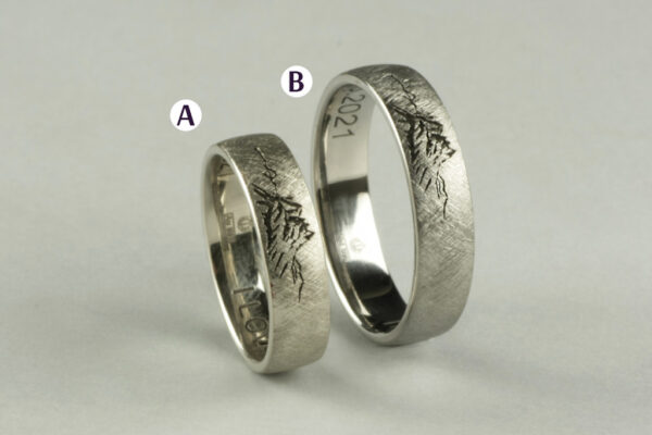 Fantasy wedding rings  - model F33 - Image 2