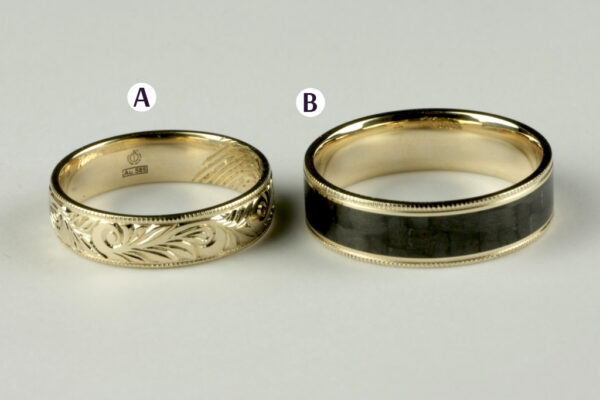 Fantasy wedding rings  - model F34 - Image 2