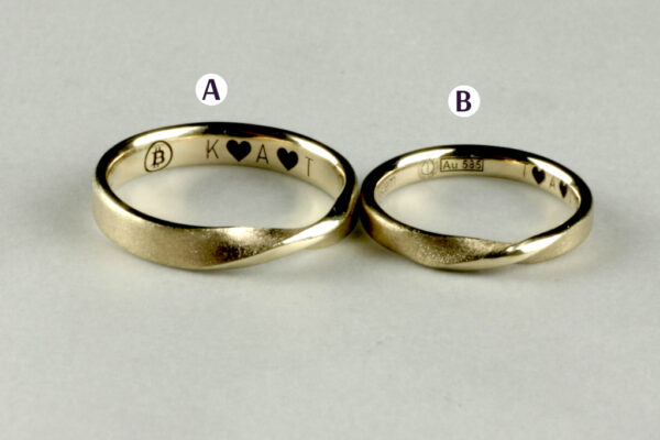 Fantasy wedding rings  - model F44 - Image 3