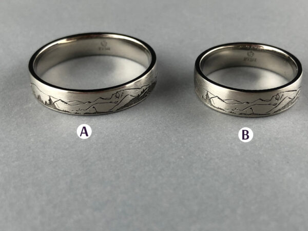 Fantasy wedding rings  - model F35 - Image 3