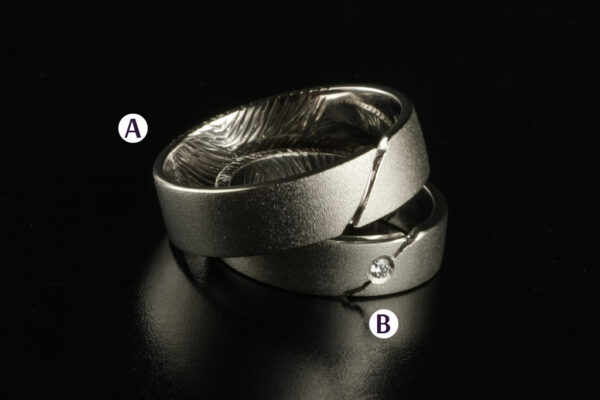 Fantasy wedding rings  - model F36 - Image 2