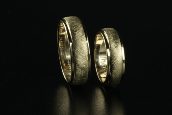 Two Tone wedding rings  - model W30