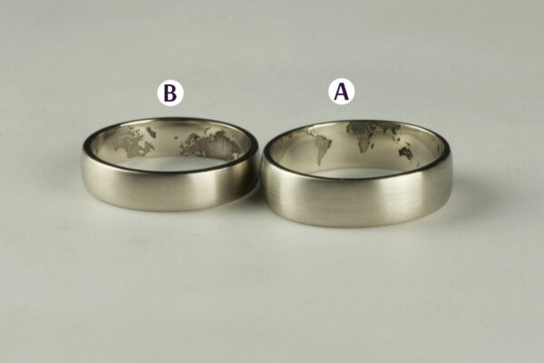 Eve’s Rib wedding rings - model E27 - Image 4